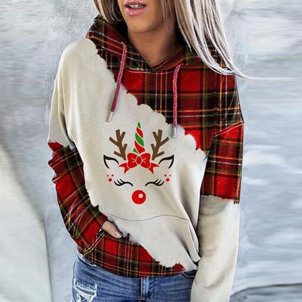women's hoodies & sweatshirts women christmas hoodie letters printed plaid stitching long sleeves hooded sweatshirt fashion casual outw, Black
women's hoodies & sweatshirts women christmas hoodie letters printed plaid stitching long sleeves hooded sweatshirt fashion casual outw, Black