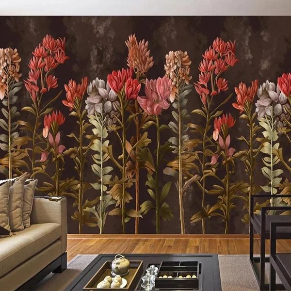 custom po european retro hand painted floral flowers painting living room bedroom non woven self adhesive wallpaper mural wallpapers
custom po european retro hand painted floral flowers painting living room bedroom non woven self adhesive wallpaper mural wallpapers