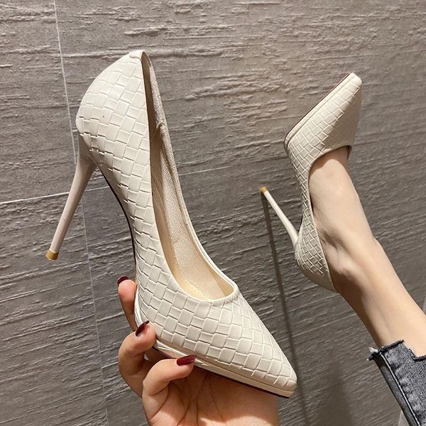 dress shoes women's spring pointed year's single woven korean version waterproof thin high heel net red, Black
dress shoes women's spring pointed year's single woven korean version waterproof thin high heel net red, Black
