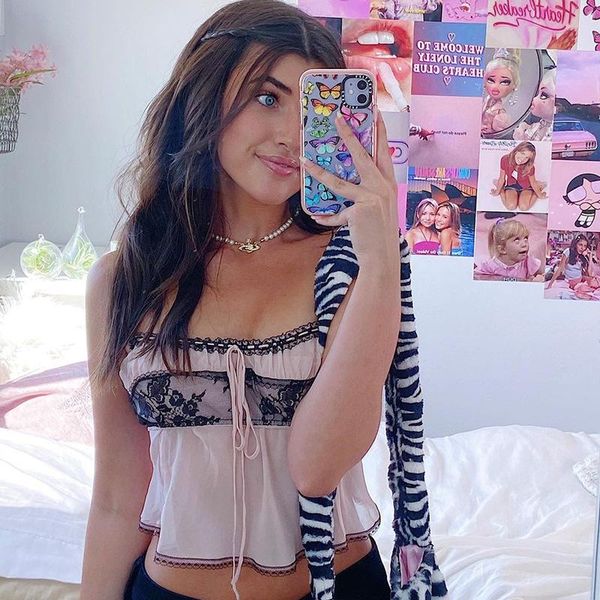 women's tanks & camis lace pink y2k aesthetic 90s sleeveless crop women tie up frill ruffles cami tees ladies streetwear summer, White
women's tanks & camis lace pink y2k aesthetic 90s sleeveless crop women tie up frill ruffles cami tees ladies streetwear summer, White