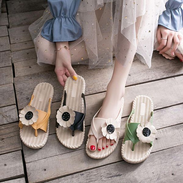 concise flower flip-flop women student summer 2cm flat cozy all-match slippers ladies outdoor holiday beach casual shoes, Black
concise flower flip-flop women student summer 2cm flat cozy all-match slippers ladies outdoor holiday beach casual shoes, Black