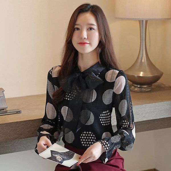 women's blouses & shirts women long sleeve shirt 2021 fashion polka dot print chiffon womens and, White
women's blouses & shirts women long sleeve shirt 2021 fashion polka dot print chiffon womens and, White