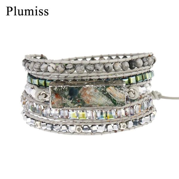 tennis plumiss rectangle fluorite wrap bracelet for women natural stone hematite crystal beads boho bracelets jewelry gift mujer bijoux, Golden;silver
tennis plumiss rectangle fluorite wrap bracelet for women natural stone hematite crystal beads boho bracelets jewelry gift mujer bijoux, Golden;silver