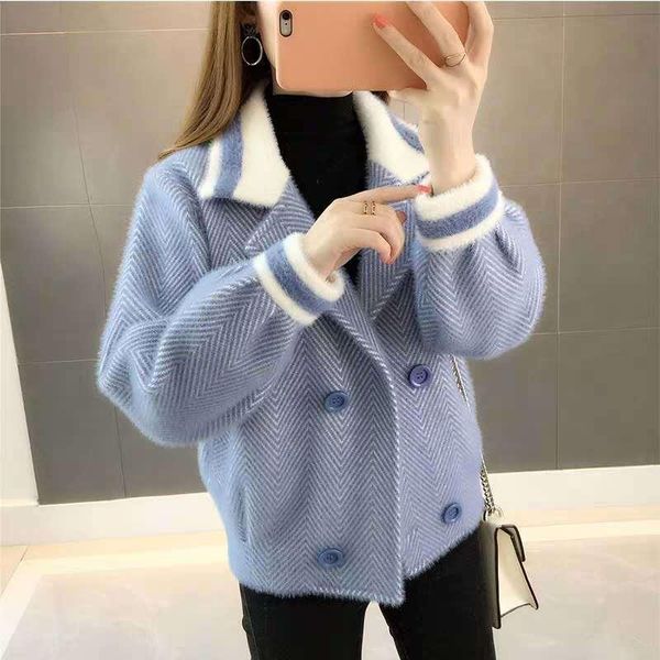 women's jackets women 2021 fashion double breasted loose jacket coat long sleeve striped pockets female outerwear chic overcoat fall wi, Black;brown
women's jackets women 2021 fashion double breasted loose jacket coat long sleeve striped pockets female outerwear chic overcoat fall wi, Black;brown