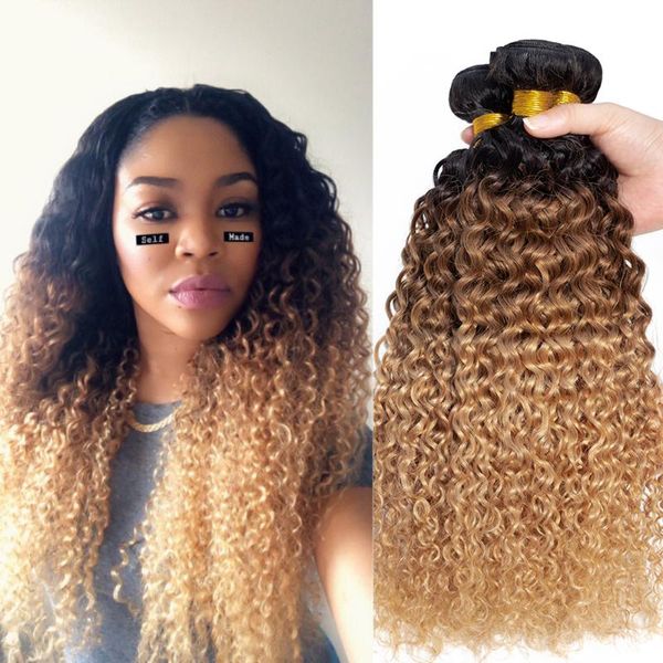 human hair bulks kinky curly weave 3/4 bundles ombre natural color burmese extension 1b/30/27 non remy blonde, Black
human hair bulks kinky curly weave 3/4 bundles ombre natural color burmese extension 1b/30/27 non remy blonde, Black
