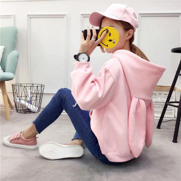 women's hoodies & sweatshirts 2021 kawaii autumn winter women ears fashion hoody casual solid color warm sweatshirt for female, Black
women's hoodies & sweatshirts 2021 kawaii autumn winter women ears fashion hoody casual solid color warm sweatshirt for female, Black
