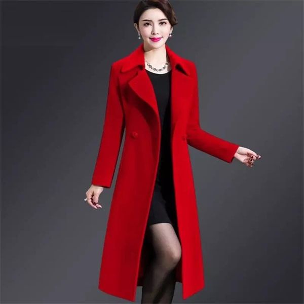 women's wool & blends 2021 winter ladies jacket lapel collar solid color pocket parka, Black
women's wool & blends 2021 winter ladies jacket lapel collar solid color pocket parka, Black