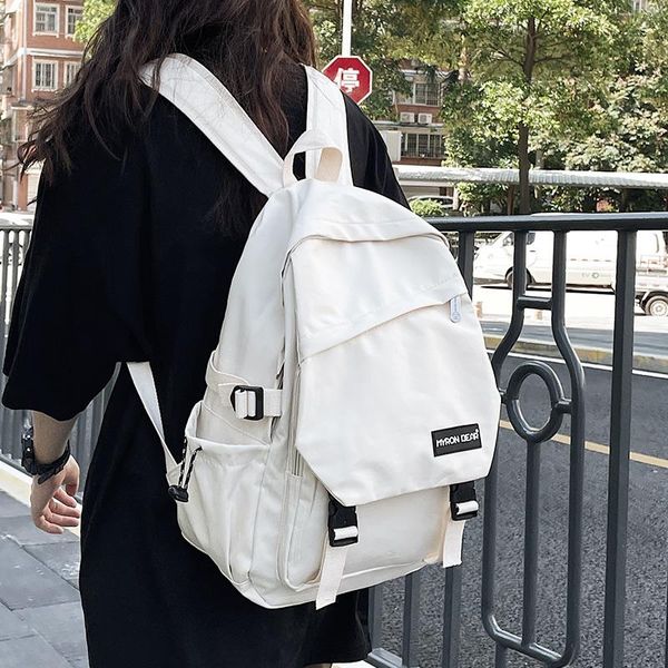 backpack ladies fashion beige nylon fabric shoulder bag student suitable for leisure travel female mochila
backpack ladies fashion beige nylon fabric shoulder bag student suitable for leisure travel female mochila