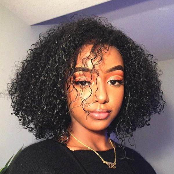 inch t lace front wig kinky curly wigs brazilian short bob remy human hair side part pre plucked natural color1, Black;brown
inch t lace front wig kinky curly wigs brazilian short bob remy human hair side part pre plucked natural color1, Black;brown