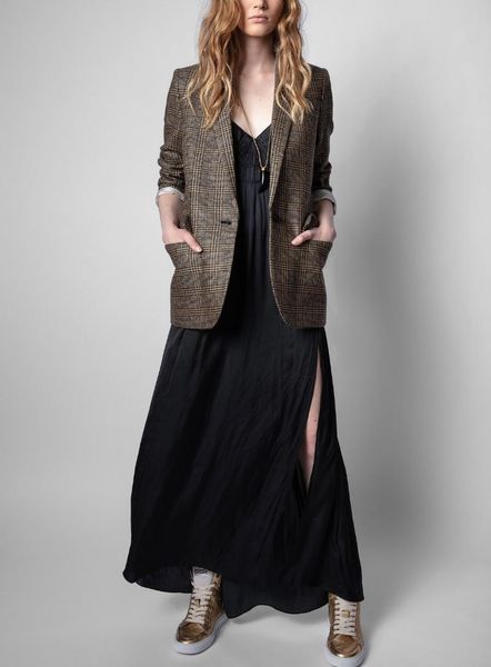 women's suits & blazers 2021 autumn and winter classic fashion plaid suit jacket blazer women, White;black
women's suits & blazers 2021 autumn and winter classic fashion plaid suit jacket blazer women, White;black