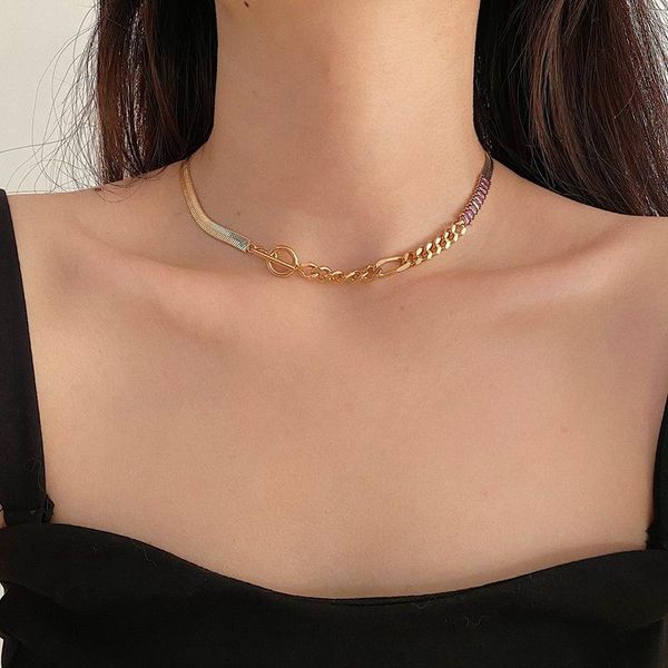 chokers punk fashion asymmetric purple zircon necklace for women gold chunky chain ot necklaces party jewelry, Golden;silver
chokers punk fashion asymmetric purple zircon necklace for women gold chunky chain ot necklaces party jewelry, Golden;silver