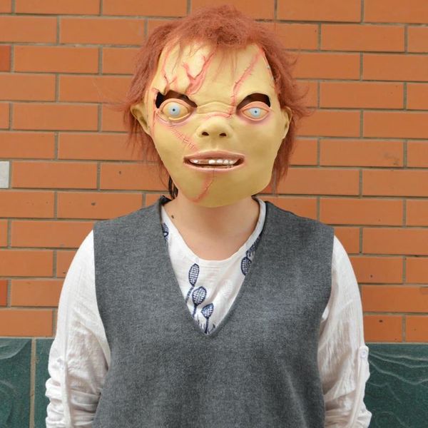 christmas decorations horror trick scary thriller mask ghost baby chuckie full face with hair to cosplay
christmas decorations horror trick scary thriller mask ghost baby chuckie full face with hair to cosplay