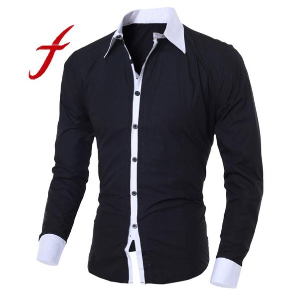 men's casual shirts office men vintage button turn down collar solid blouse plus size fitness long sleeve man blouses chemise homme 20, White;black
men's casual shirts office men vintage button turn down collar solid blouse plus size fitness long sleeve man blouses chemise homme 20, White;black
