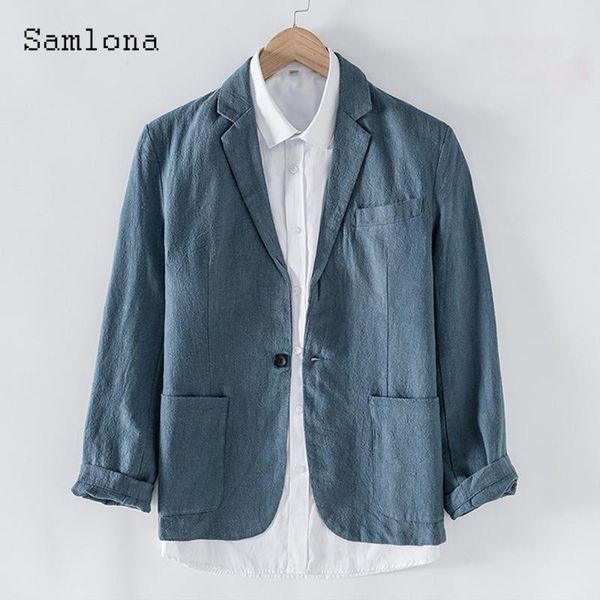 men's suits & blazers mens linen lapel collar retro jacket single button outerwear autumn pocket design casual men clothing 2021, White;black
men's suits & blazers mens linen lapel collar retro jacket single button outerwear autumn pocket design casual men clothing 2021, White;black