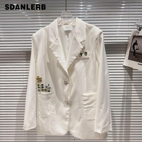 women's suits & blazers elegant socialite suit 2021 summer colorful rhinestone beaded long sleeve white jacket blazer for women straigh, White;black
women's suits & blazers elegant socialite suit 2021 summer colorful rhinestone beaded long sleeve white jacket blazer for women straigh, White;black