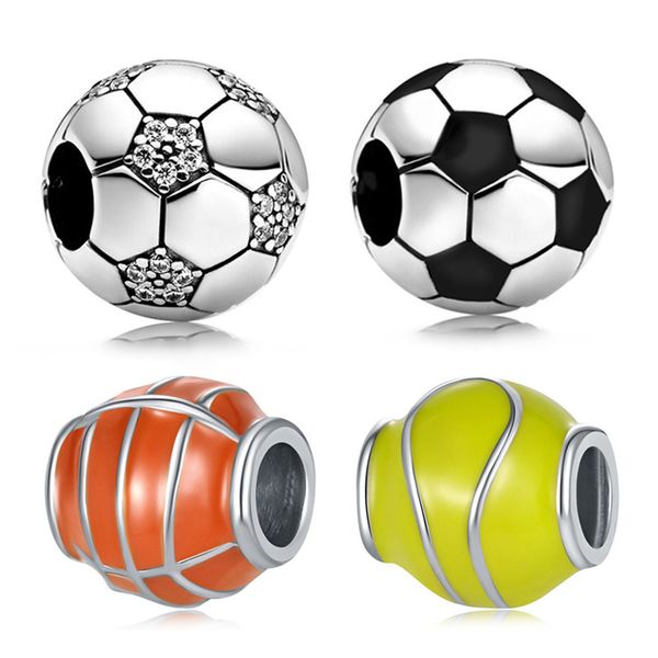 1pcs cute mini basketball football pendant diy beads adapting to original pandora charm bracelet ladies jewelry making gift, Silver
1pcs cute mini basketball football pendant diy beads adapting to original pandora charm bracelet ladies jewelry making gift, Silver