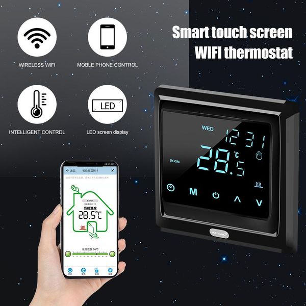 smart home control tuya wifi thermostat lcd display high-precision temperature electric floor heating remote controller
smart home control tuya wifi thermostat lcd display high-precision temperature electric floor heating remote controller