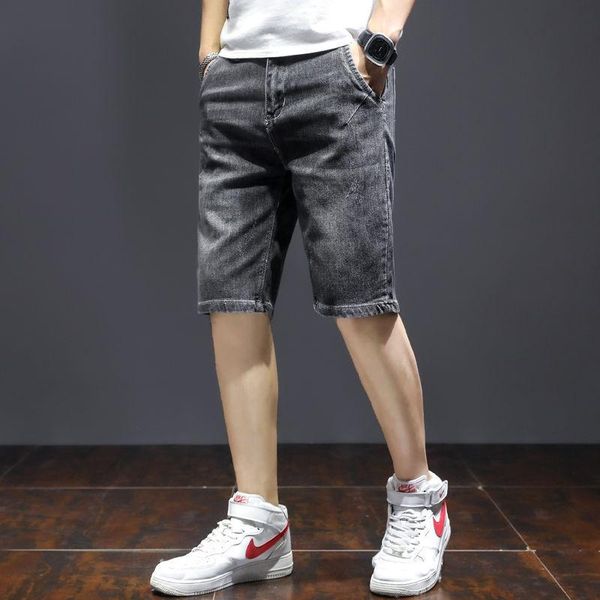 men's shorts summer jeans thin stretch five point loose all match denim breeches trousers cotton soft, White;black
men's shorts summer jeans thin stretch five point loose all match denim breeches trousers cotton soft, White;black