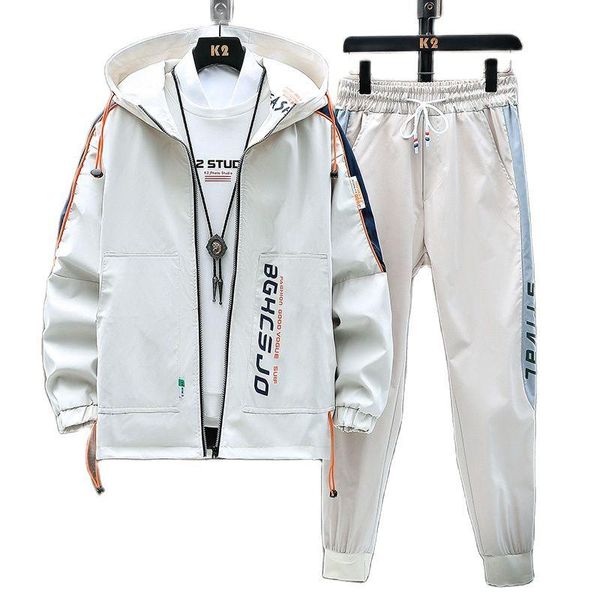 four seasons youth sports jacket suit male loose casual korean fashion cardigan handsome coat men's tracksuits, Gray
four seasons youth sports jacket suit male loose casual korean fashion cardigan handsome coat men's tracksuits, Gray