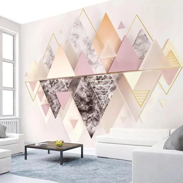 custom mural self adhesive wallpaper 3d modern geometric triangle abstract art painting living room bedding background wallpapers
custom mural self adhesive wallpaper 3d modern geometric triangle abstract art painting living room bedding background wallpapers