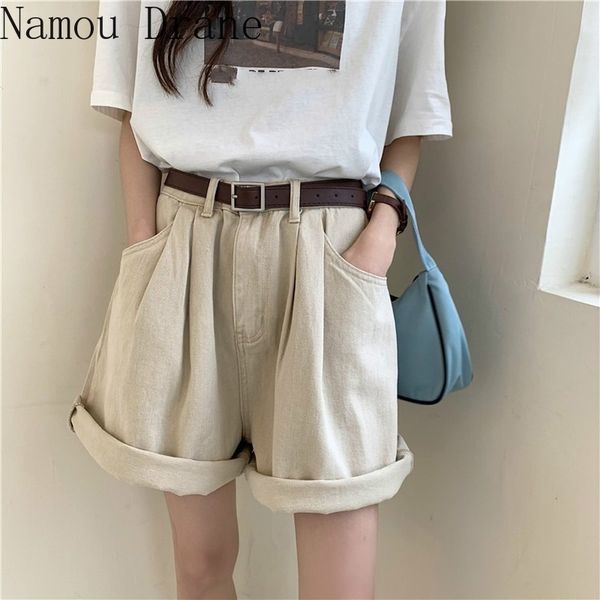 fashion washes jeans shorts summer korean causal wide leg demin bottoms solid loose short feminimos 6a515 210429, White;black
fashion washes jeans shorts summer korean causal wide leg demin bottoms solid loose short feminimos 6a515 210429, White;black
