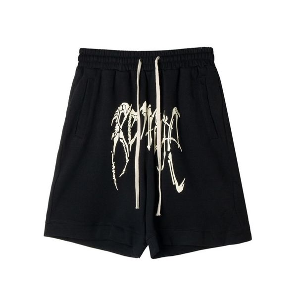hip hop brand new summer keel print ribbon shorts high street men's and women's casual loose capris trendy, Black
hip hop brand new summer keel print ribbon shorts high street men's and women's casual loose capris trendy, Black