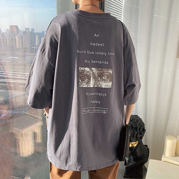 aberdeen summer men's print loose short sleeve t-shirt fashion casual student's quarter sleeve t-shirt, White;black
aberdeen summer men's print loose short sleeve t-shirt fashion casual student's quarter sleeve t-shirt, White;black