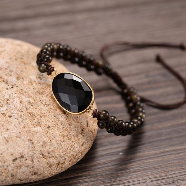 tennis black faceted stones 4mm obsidian bracelets handmade doulbe layers braided friendship yoga jewelry beaded bracelet women trendy, Golden;silver
tennis black faceted stones 4mm obsidian bracelets handmade doulbe layers braided friendship yoga jewelry beaded bracelet women trendy, Golden;silver