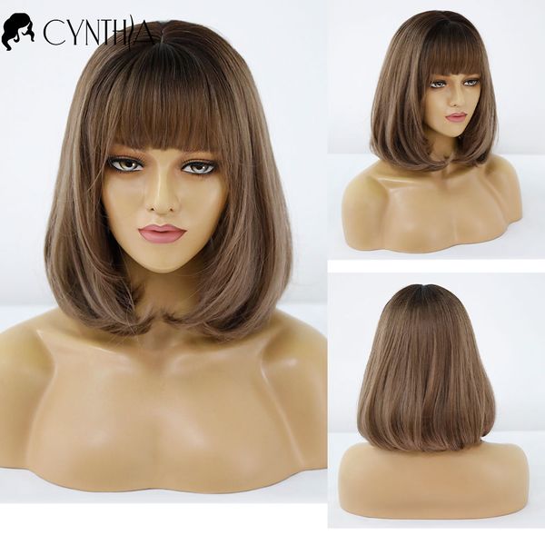 medium ombre brown straight daily synthetic wig for black white women natural fiber heat resistant hair cosplay female bob wigs
medium ombre brown straight daily synthetic wig for black white women natural fiber heat resistant hair cosplay female bob wigs
