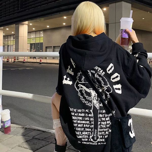 women's hoodies & sweatshirts fall loose coat with hoodie, pretty, black, high street, casual, big, tracksuit, feminine, funny, harajuk
women's hoodies & sweatshirts fall loose coat with hoodie, pretty, black, high street, casual, big, tracksuit, feminine, funny, harajuk
