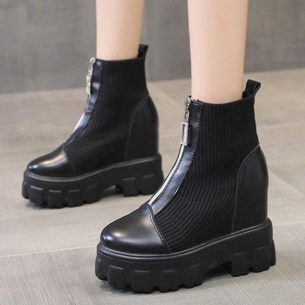 boots 2021 ankle for women fashion round toe height increase platform shoes women's casual chunky heels ladies, Black
boots 2021 ankle for women fashion round toe height increase platform shoes women's casual chunky heels ladies, Black