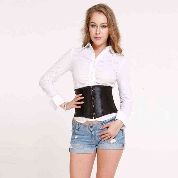 luxury women's shapers imitation silk short four button waist women's satin corset, Black;white
luxury women's shapers imitation silk short four button waist women's satin corset, Black;white