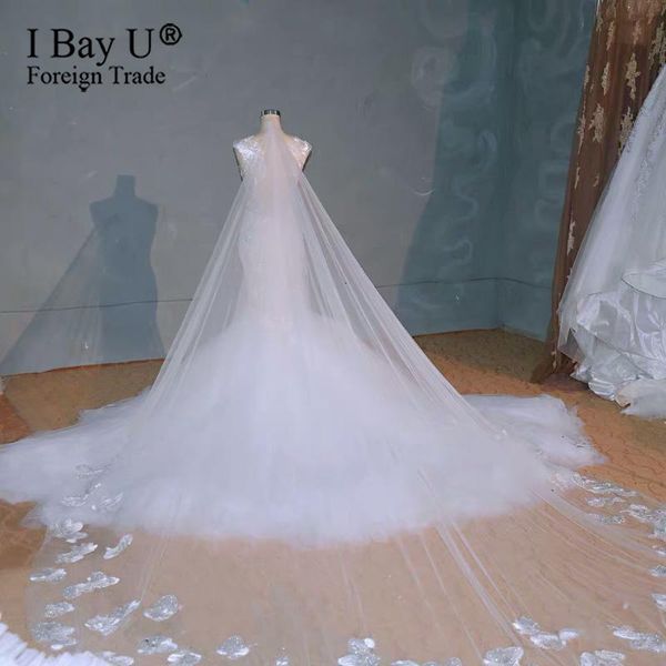 bridal veils luxury pearl beaded lace long wedding veil dubai bride's headdress cathedral headwear edge accessories bride, Black
bridal veils luxury pearl beaded lace long wedding veil dubai bride's headdress cathedral headwear edge accessories bride, Black