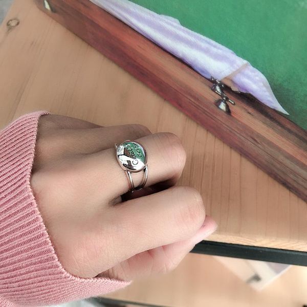 cluster rings 2021 dongdaemun korean style ring ball round lettered fashion s925 sterling silver open female custom, Golden;silver
cluster rings 2021 dongdaemun korean style ring ball round lettered fashion s925 sterling silver open female custom, Golden;silver