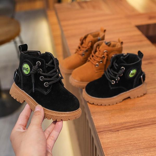 boots children' fashion boys and girls solid color suede british style retro middle help, Black;grey
boots children' fashion boys and girls solid color suede british style retro middle help, Black;grey
