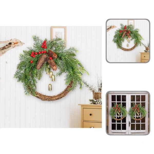 decorative flowers & wreaths small bells excellent charming ornamental door garland rattan front wreath hanging for garden
decorative flowers & wreaths small bells excellent charming ornamental door garland rattan front wreath hanging for garden