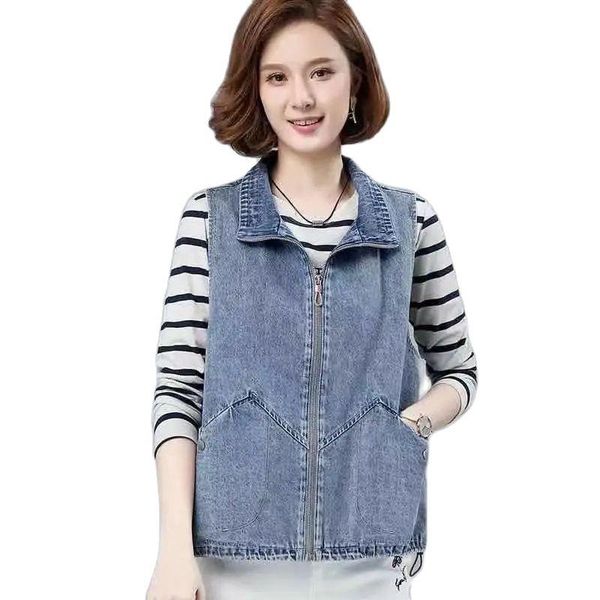 women's vests 2021 spring autumn pure cotton cowgirl vest all-match drawstring jacket casual loose pocket ladies cowboy waistcoat, Black;white
women's vests 2021 spring autumn pure cotton cowgirl vest all-match drawstring jacket casual loose pocket ladies cowboy waistcoat, Black;white