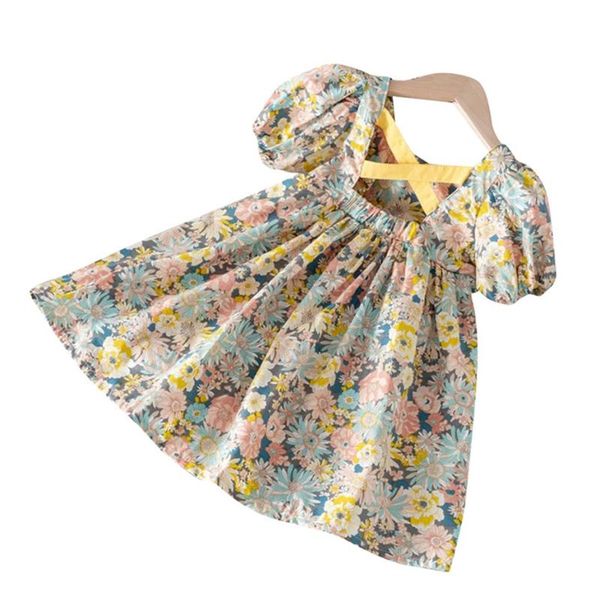 girl's dresses toddler for girls floral pattern dress kids girl casual style children party summer clothes, Red;yellow
girl's dresses toddler for girls floral pattern dress kids girl casual style children party summer clothes, Red;yellow