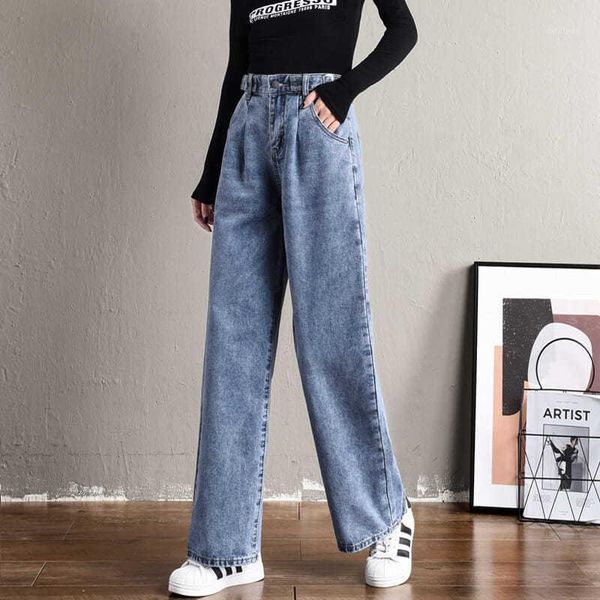 women's jeans women summer denim solid high waist loose casual straight korean streetwear lady trouser vintage harem long pant, Blue
women's jeans women summer denim solid high waist loose casual straight korean streetwear lady trouser vintage harem long pant, Blue
