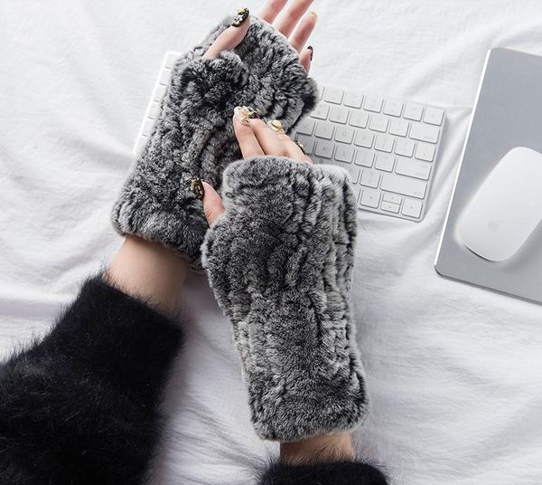 fingerless gloves women' 100% real rex fur winter warm soft mittens arm sleeve genuine knitted, Blue;gray
fingerless gloves women' 100% real rex fur winter warm soft mittens arm sleeve genuine knitted, Blue;gray