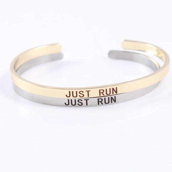 bangle just run cuff bracelets stainless steel for women men engraved mantra adjustabletrendy jewelry birthday gifts, Black
bangle just run cuff bracelets stainless steel for women men engraved mantra adjustabletrendy jewelry birthday gifts, Black