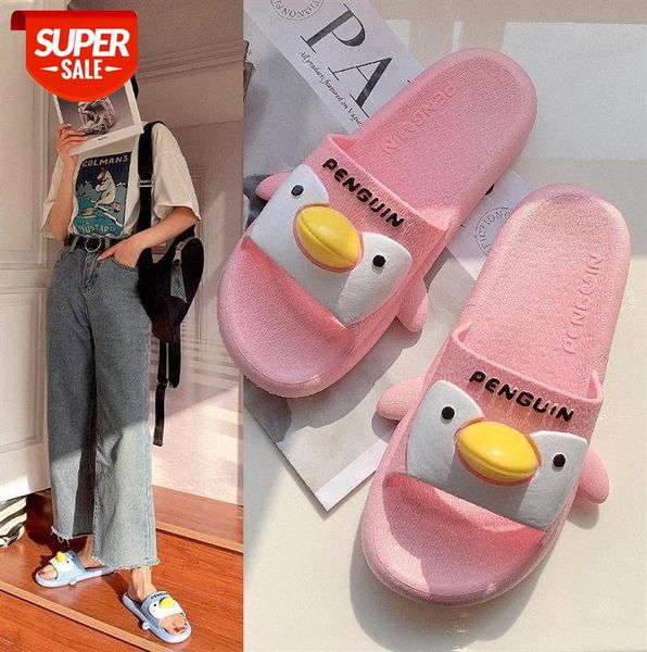 creative slippers female cartoon home penguin baby word sandals indoor #t40h, Black
creative slippers female cartoon home penguin baby word sandals indoor #t40h, Black