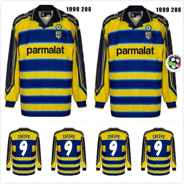 long sleeve 1999 2000 parma retro soccer jersey home 99 00 8 baggio 9 crespo 10 ortega 11 amoroso f cannavaro football shirt, Black;yellow
long sleeve 1999 2000 parma retro soccer jersey home 99 00 8 baggio 9 crespo 10 ortega 11 amoroso f cannavaro football shirt, Black;yellow