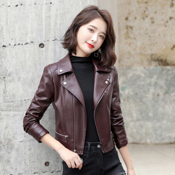 2021 women's casual pu short spring and autumn fashion small leather et, Black;brown
2021 women's casual pu short spring and autumn fashion small leather et, Black;brown