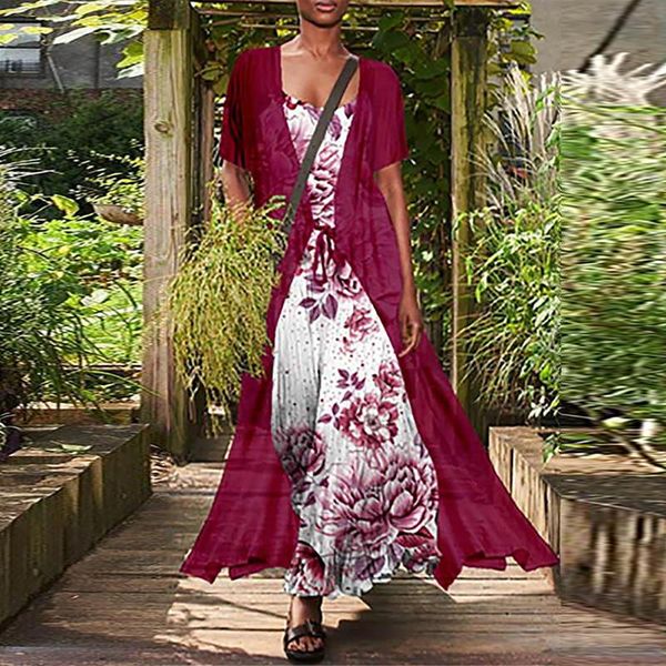 casual dresses women's floral print two-piece maxi dress plus size elegant spaghetti strap long female autumn clothes sukienka, Black;gray
casual dresses women's floral print two-piece maxi dress plus size elegant spaghetti strap long female autumn clothes sukienka, Black;gray