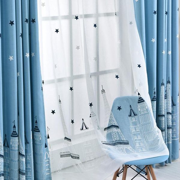 children room boy bedroom castle embroidery living curtain finished product customization & drapes
children room boy bedroom castle embroidery living curtain finished product customization & drapes