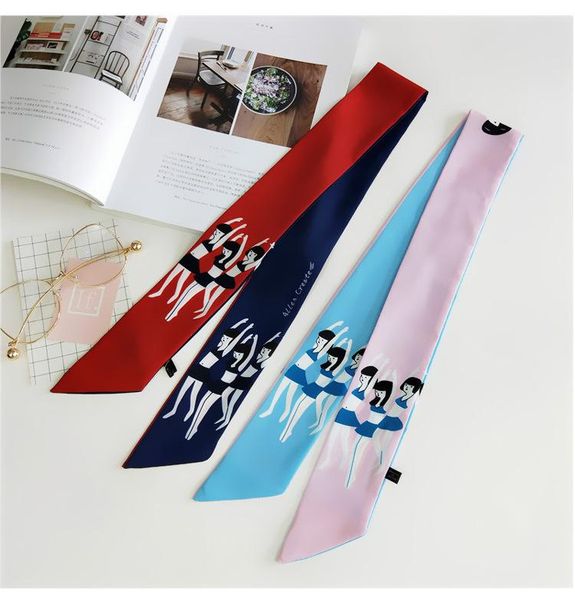 scarves 2021 6*90cm long skinny hair neck tie collar scarf ladies flower printed silk satin head handbag ribbon scarfs for women, Blue;gray
scarves 2021 6*90cm long skinny hair neck tie collar scarf ladies flower printed silk satin head handbag ribbon scarfs for women, Blue;gray