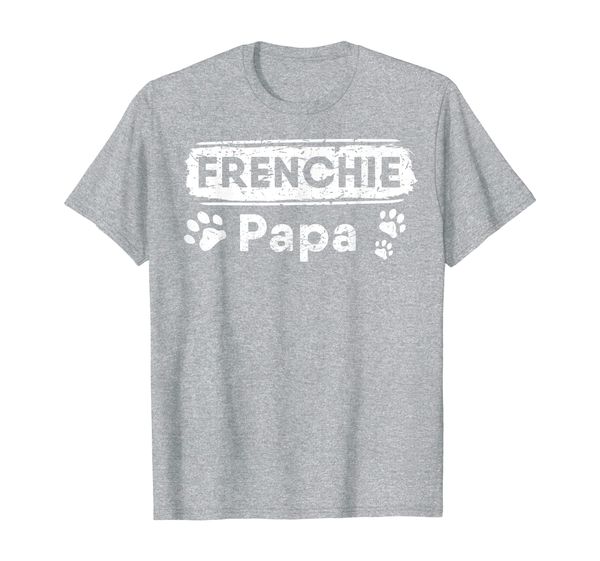 mens frenchie papa clothes boys gift dog french bulldog t-shirt, White;black 
mens frenchie papa clothes boys gift dog french bulldog t-shirt, White;black
