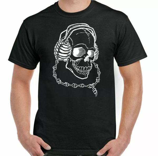 skull headphones t-shirt mens gothic music grunge biker motorcycle dj top, White;black
skull headphones t-shirt mens gothic music grunge biker motorcycle dj top, White;black