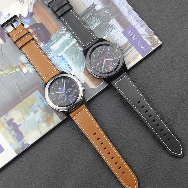 watch bands 22mm strap for huawei 2 pro genuine leather band samsung gear s3 classic frontier replacment parts bracelet, Black;brown
watch bands 22mm strap for huawei 2 pro genuine leather band samsung gear s3 classic frontier replacment parts bracelet, Black;brown